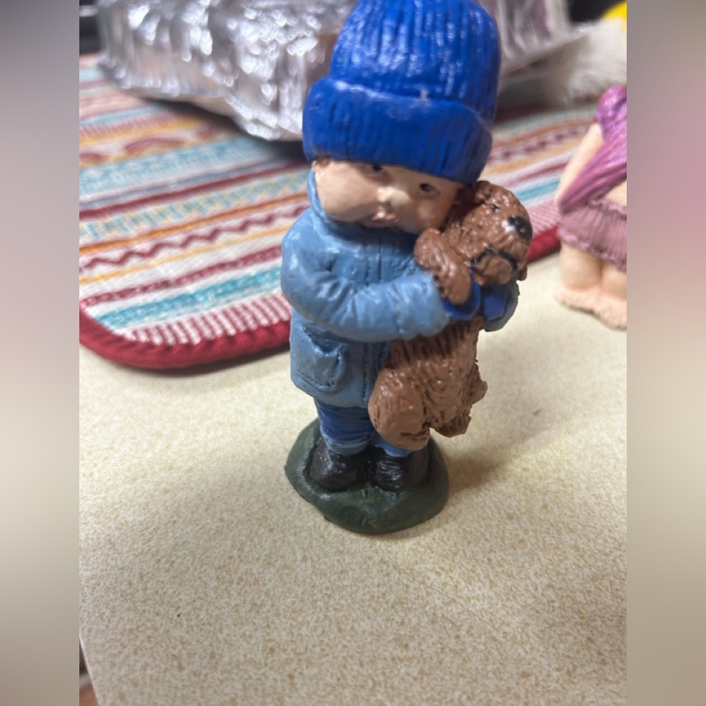 13 handpainted kid figures